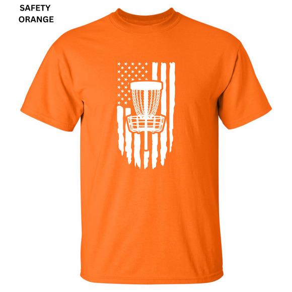 Disc Golf T-Shirt PATRIOTIC AMERICAN FLAG Shirt Choose SZ COLOR - Picture 13 of 16